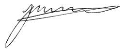 Signature of Managing Director, John McDonald